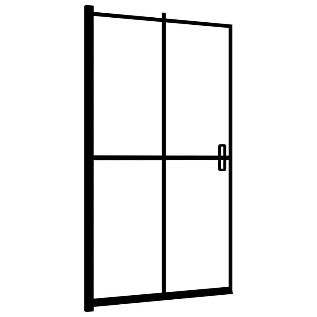 Mampara De Ducha Plegable Esg Negro