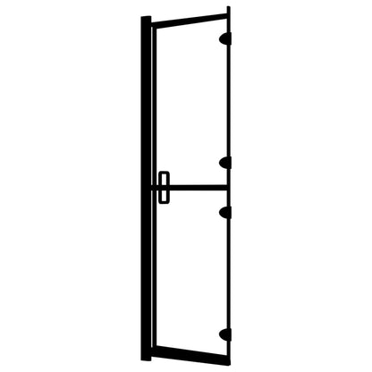 Mampara De Ducha Plegable Esg Negro