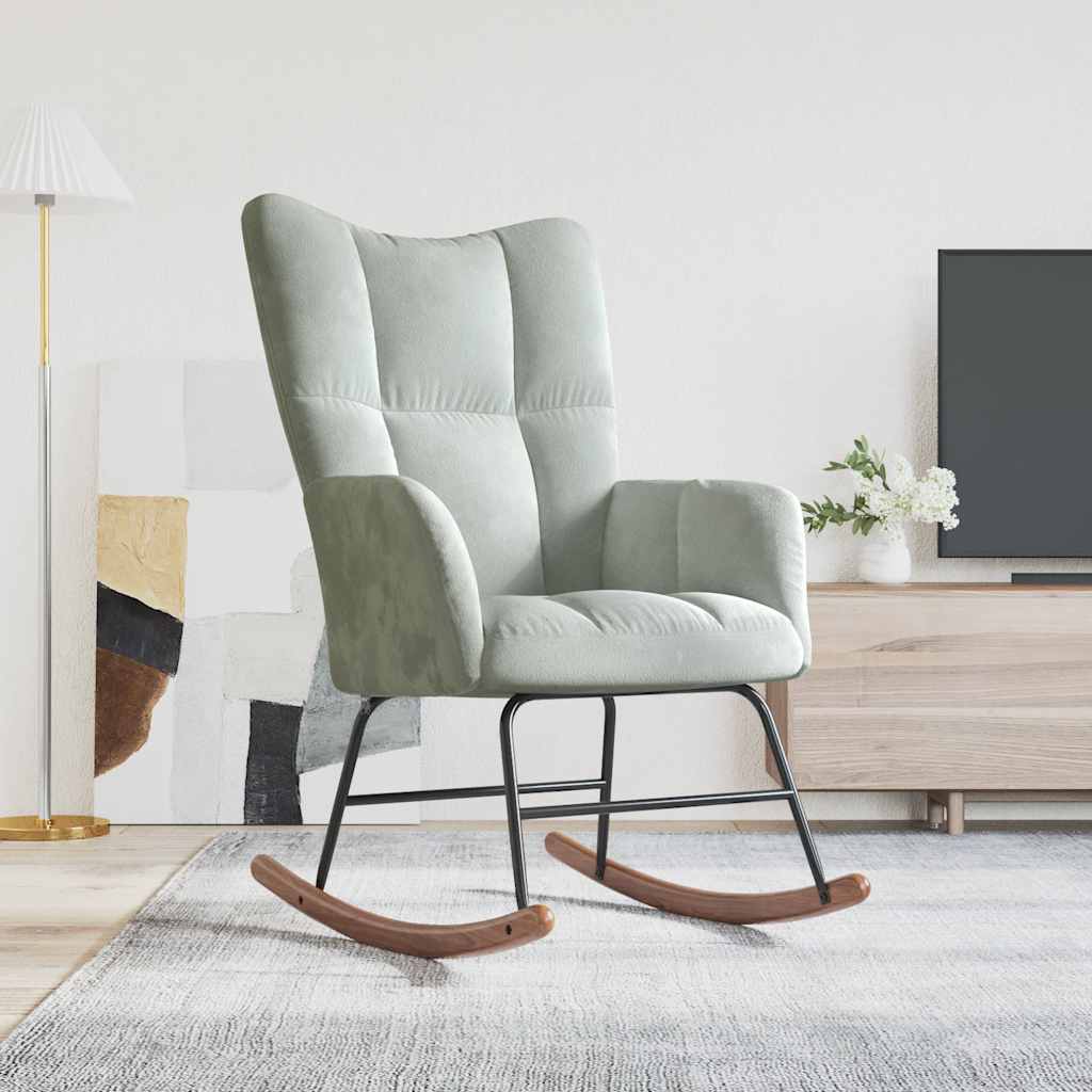 Silla Mecedora De Terciopelo