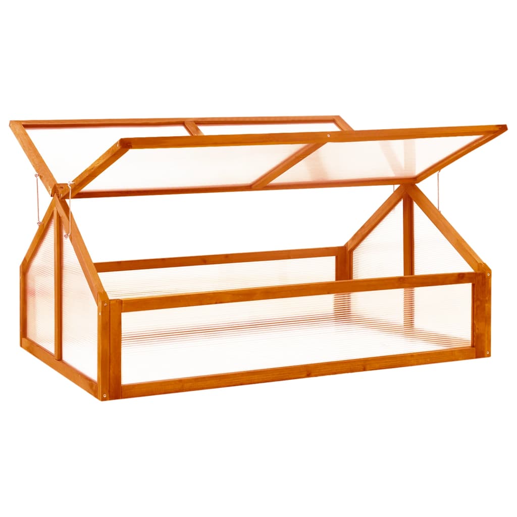 Invernadero De Madera De Abeto 114X80X50 Cm