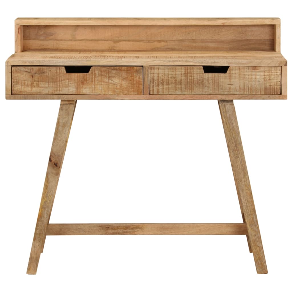 Escritorio De Madera De Mango Rugosa 100X45X90 Cm