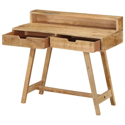 Escritorio De Madera De Mango Rugosa 100X45X90 Cm