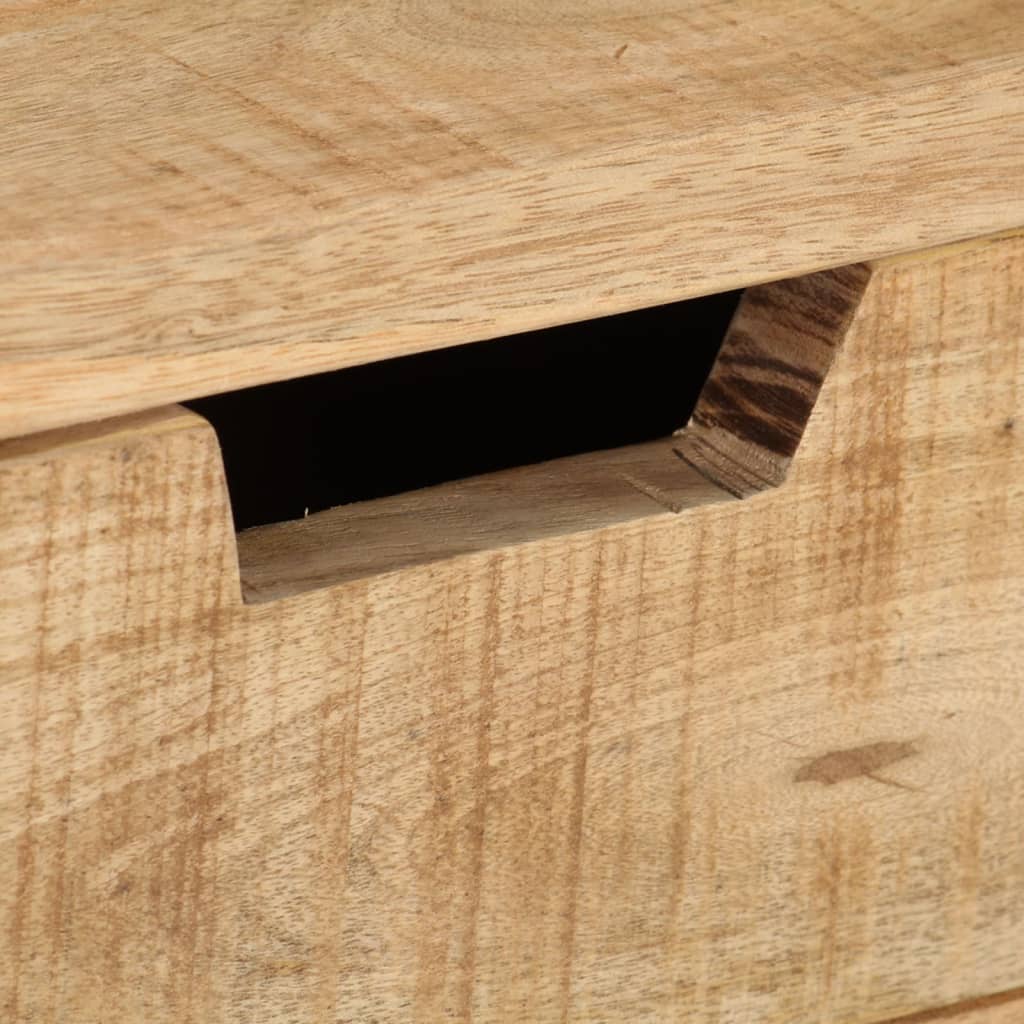 Escritorio De Madera De Mango Rugosa 100X45X90 Cm