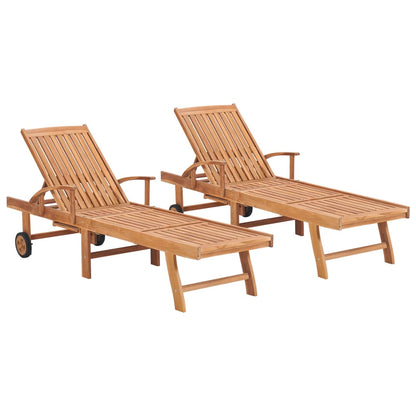 Tumbona De Madera Maciza De Teca