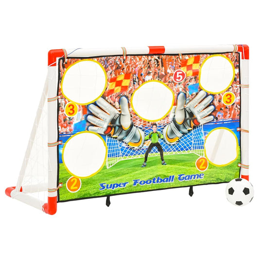 Portería De Fútbol Infantil Con Pared De Portería 120X51X77,5 Cm