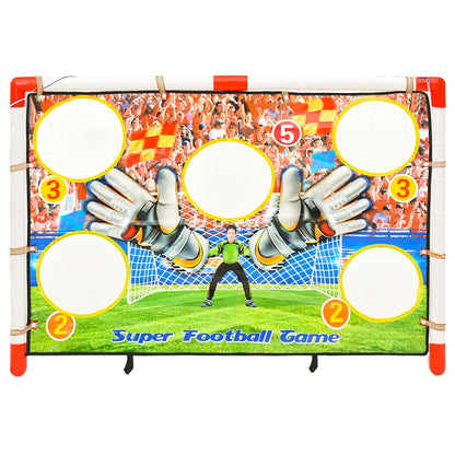 Portería De Fútbol Infantil Con Pared De Portería 120X51X77,5 Cm