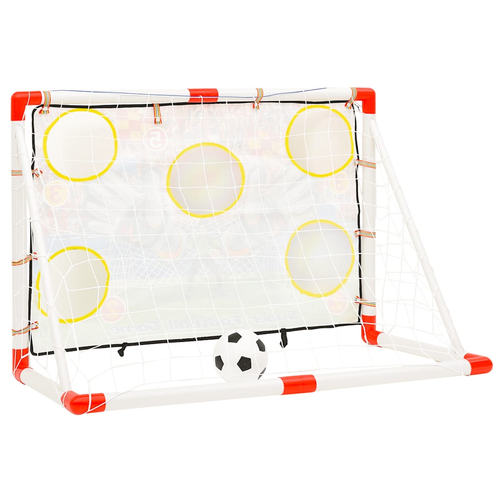 Portería De Fútbol Infantil Con Pared De Portería 120X51X77,5 Cm