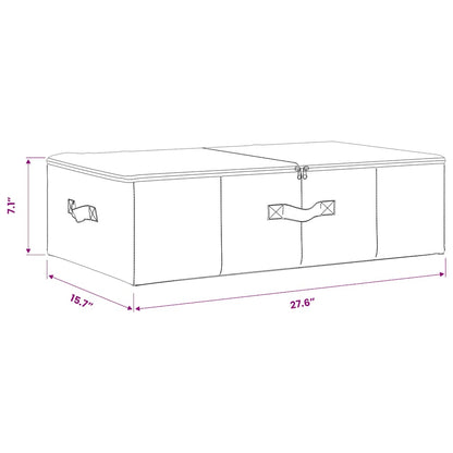 Caja De Almacenaje Tela Color 70X40X18 Cm