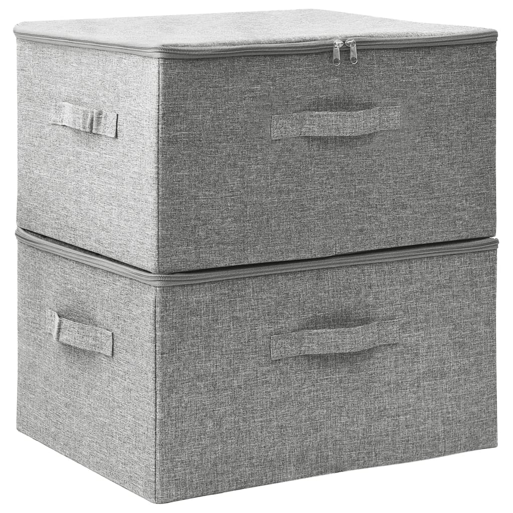 Cajas De Almacenaje 2 Unidades Tela 43X34X23 Cm