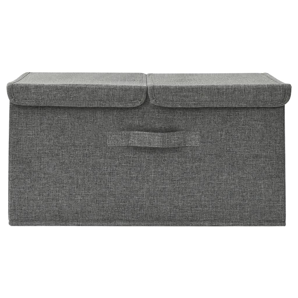 Caja De Almacenaje Tela Gris