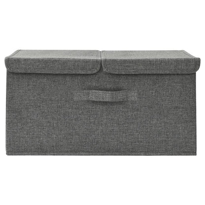 Caja De Almacenaje Tela Gris