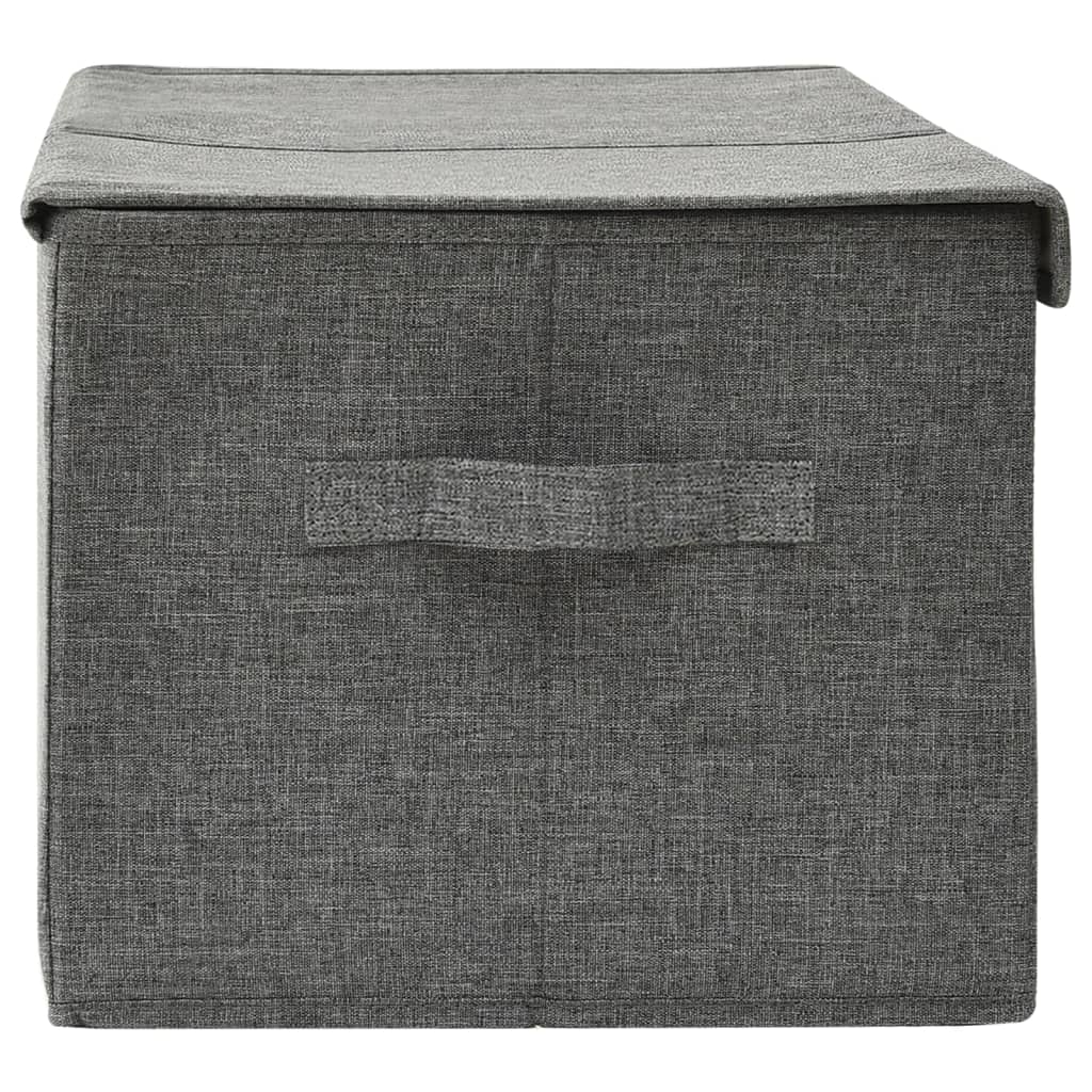 Caja De Almacenaje Tela Gris