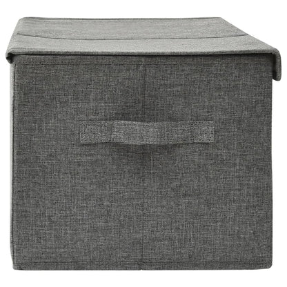 Caja De Almacenaje Tela Gris