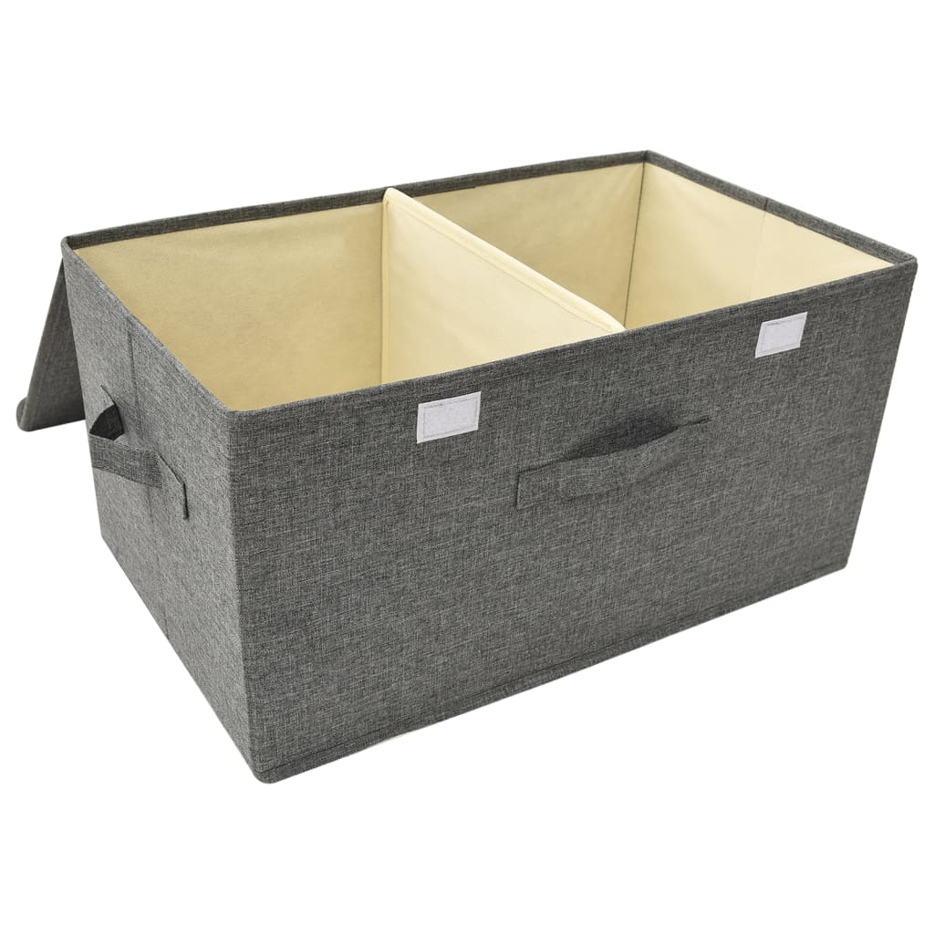 Caja De Almacenaje Tela Gris
