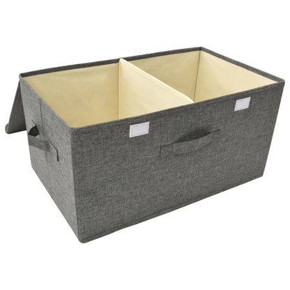 Caja De Almacenaje Tela Gris