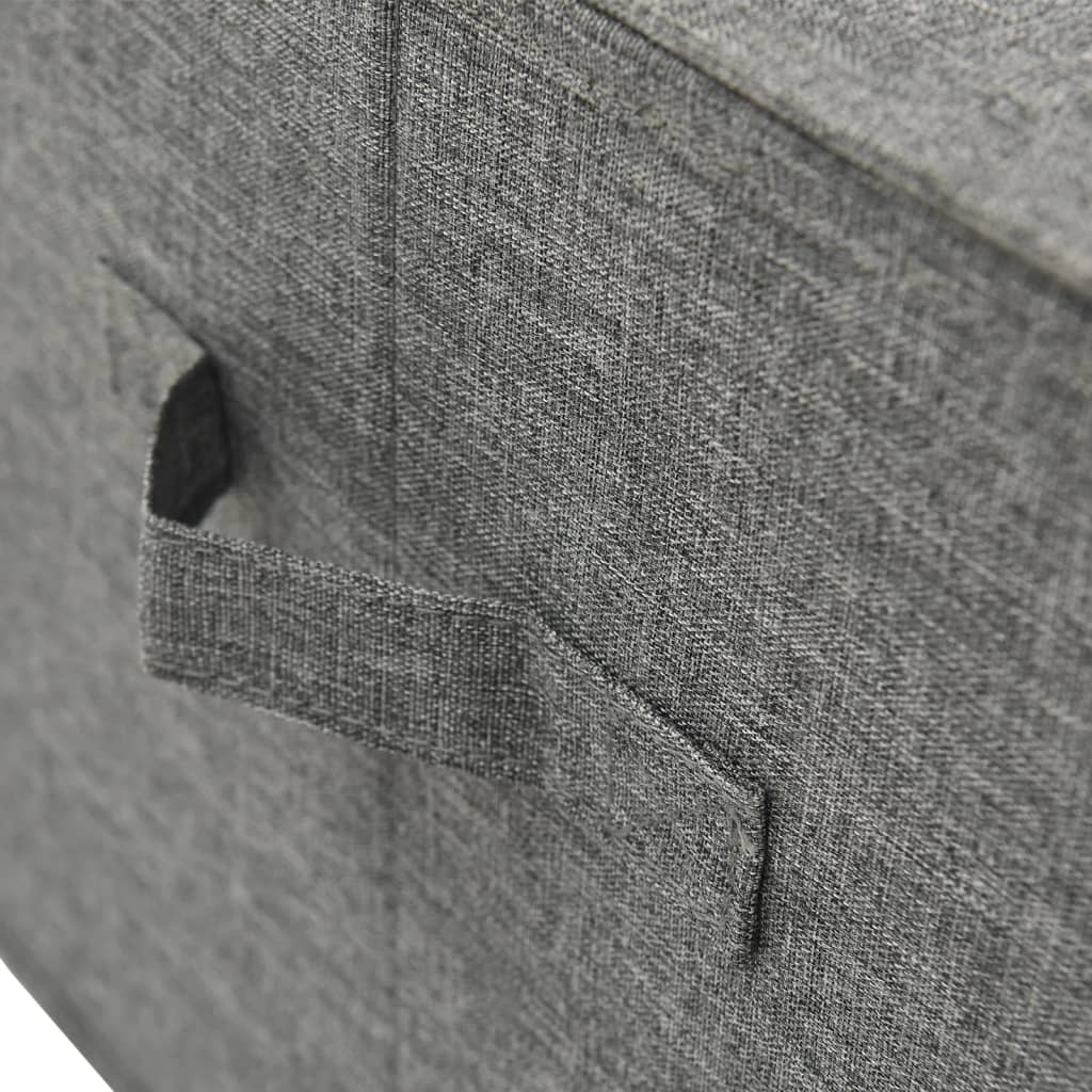 Caja De Almacenaje Tela Gris