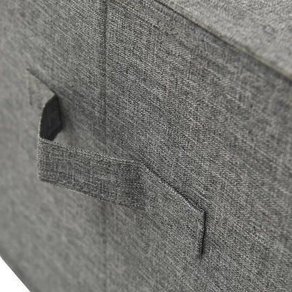 Caja De Almacenaje Tela Gris