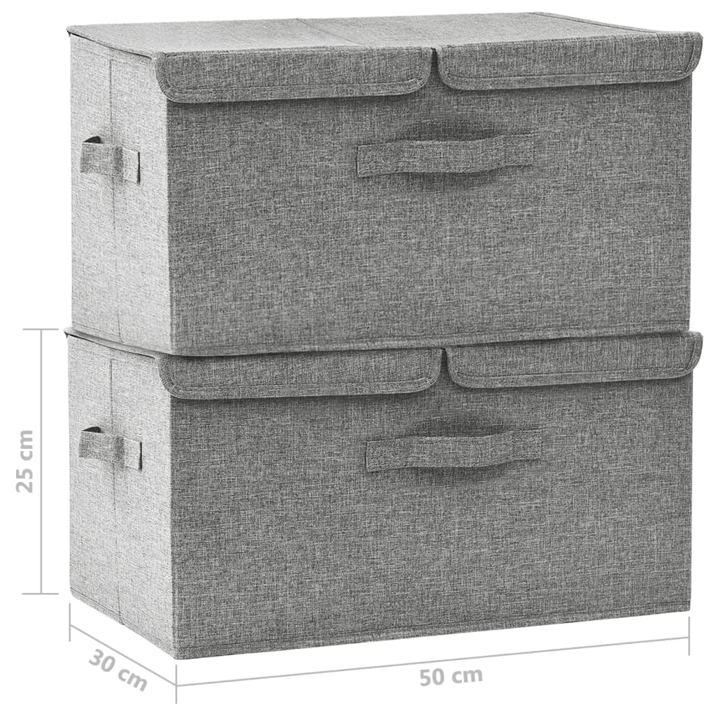Cajas De Almacenaje 2 Unidades Tela