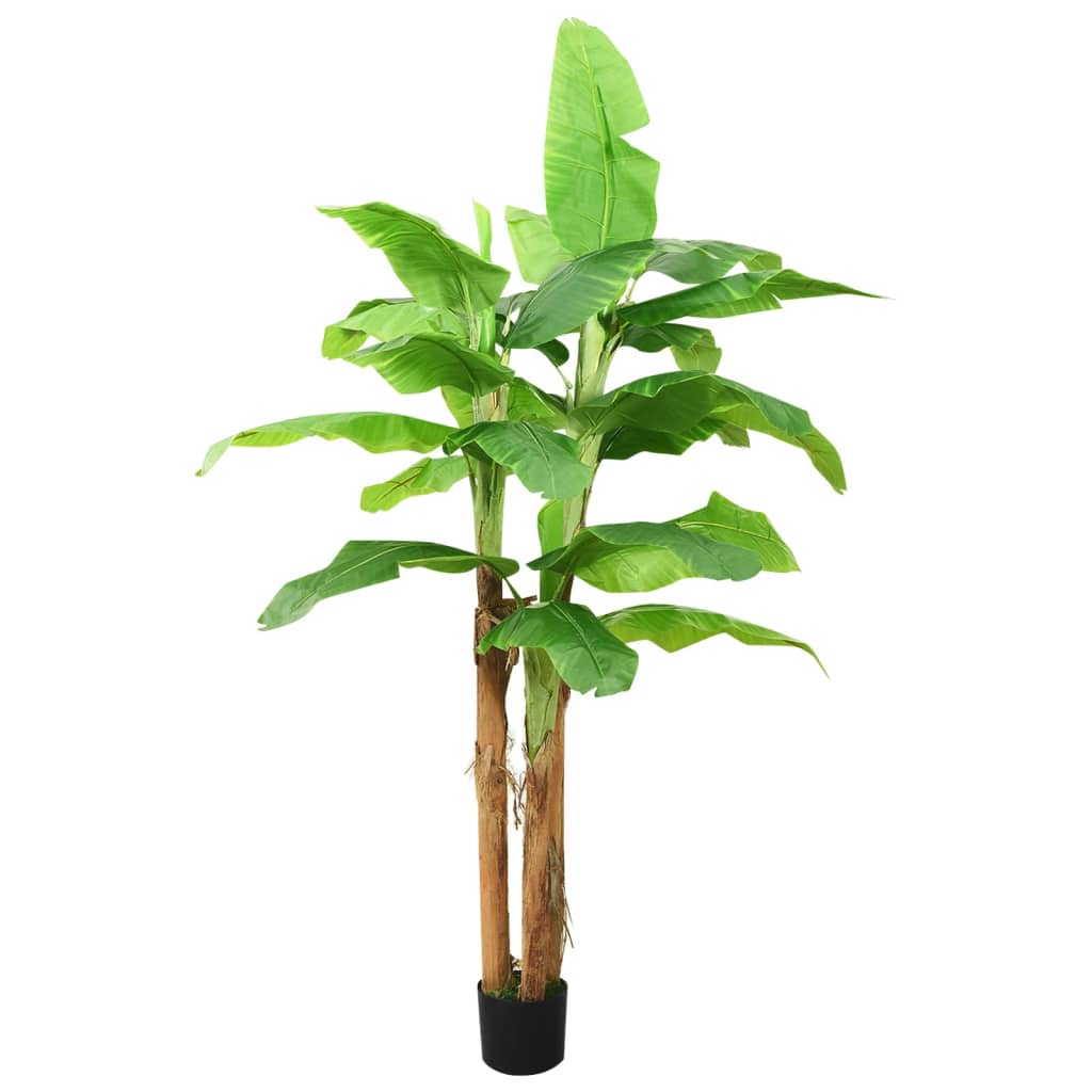 Árbol Bananero Artificial Con Macetero Verde