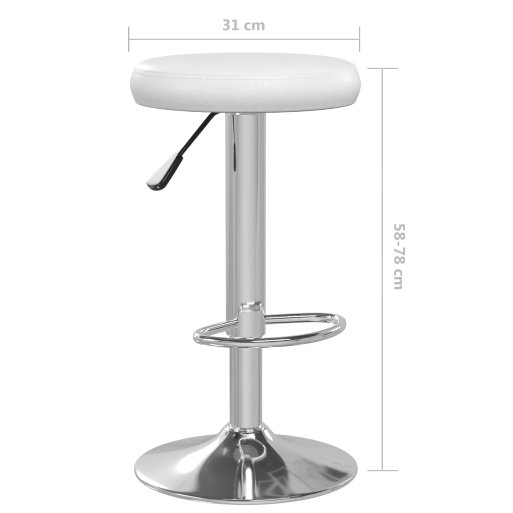 Taburetes De Cocina 2 Unidades Cuero Sintético