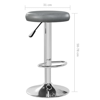 Taburetes De Cocina 2 Unidades Cuero Sintético