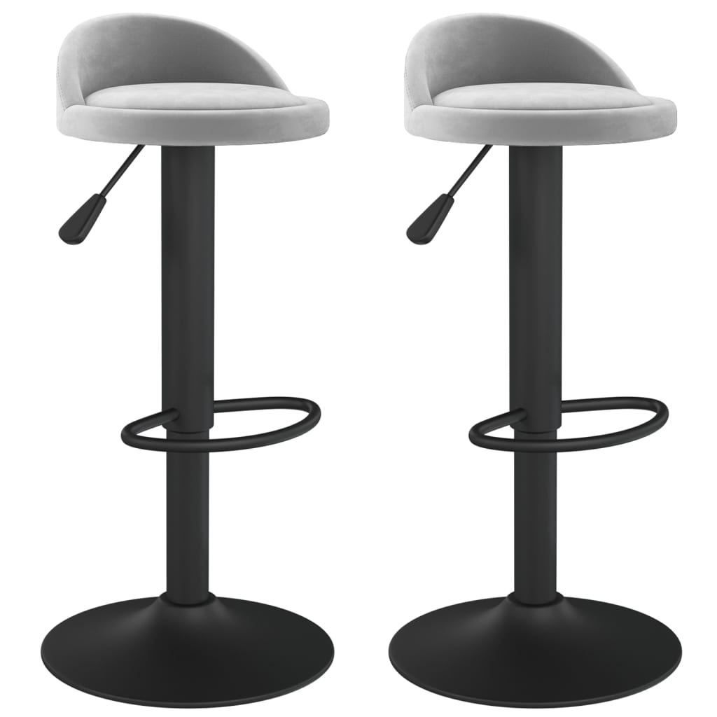 Taburetes De Cocina 2 Unidades Terciopelo