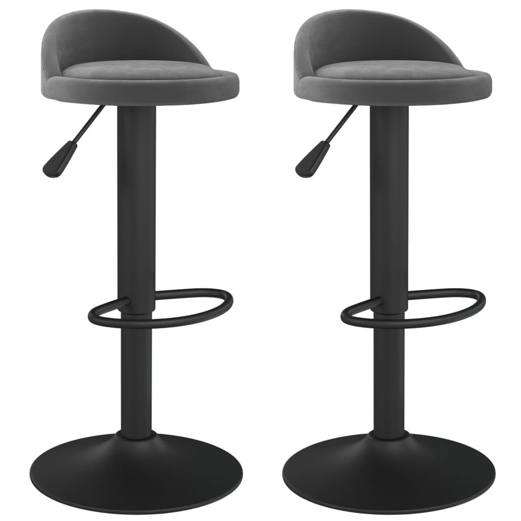 Taburetes De Cocina 2 Unidades Terciopelo