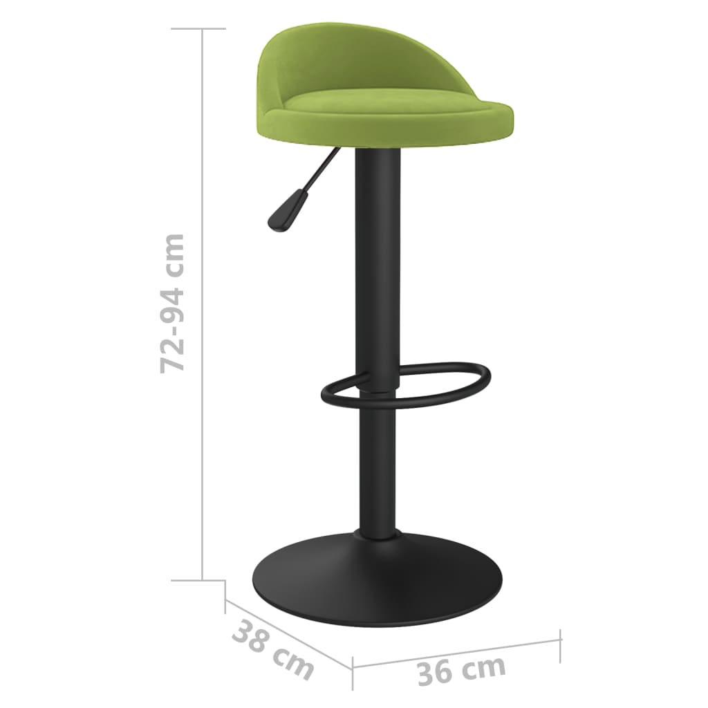 Taburetes De Cocina 2 Uds Terciopelo