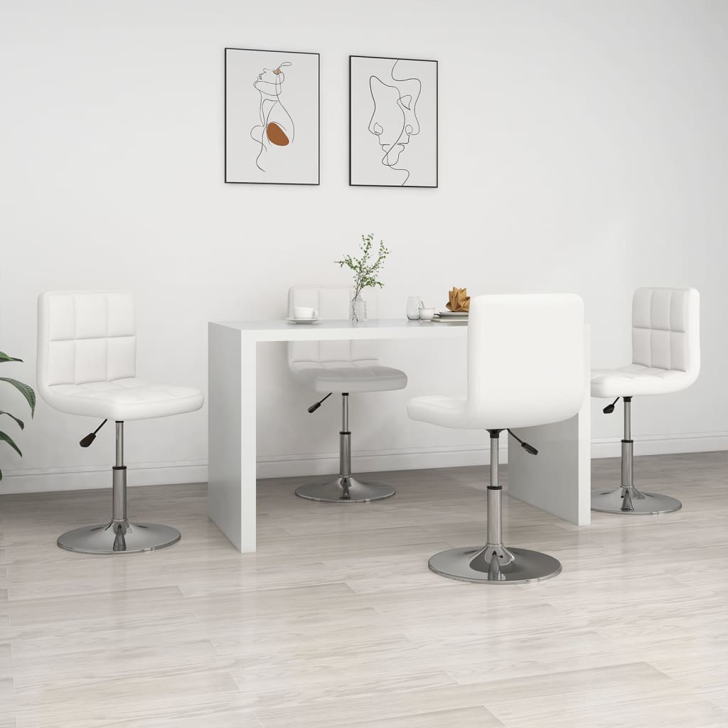 Sillas De Comedor 4 Unidades Cuero Sintético