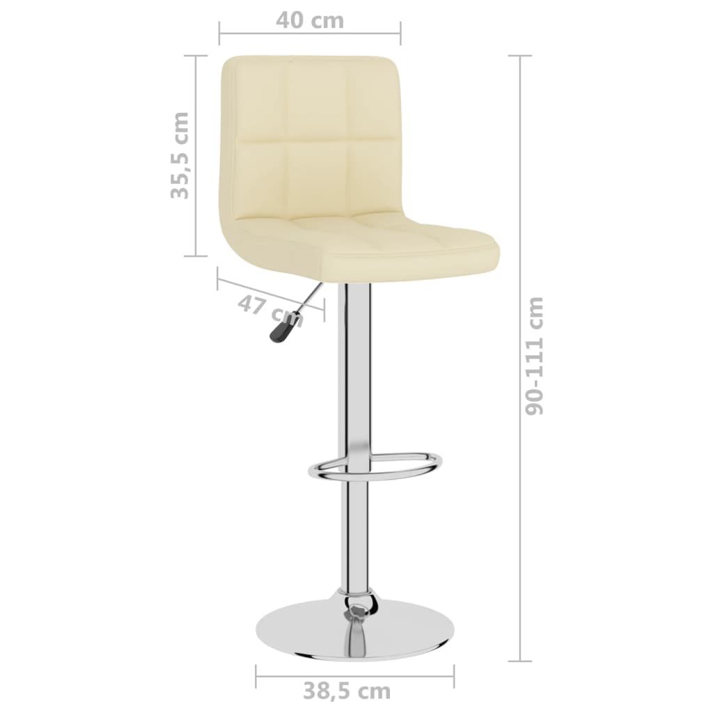 Taburetes De Cocina 2 Unidades De Tela Color