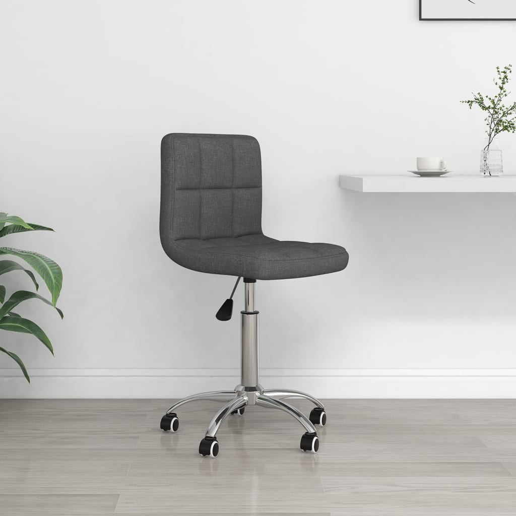 Silla De Oficina Giratoria Tela Gris Taupe