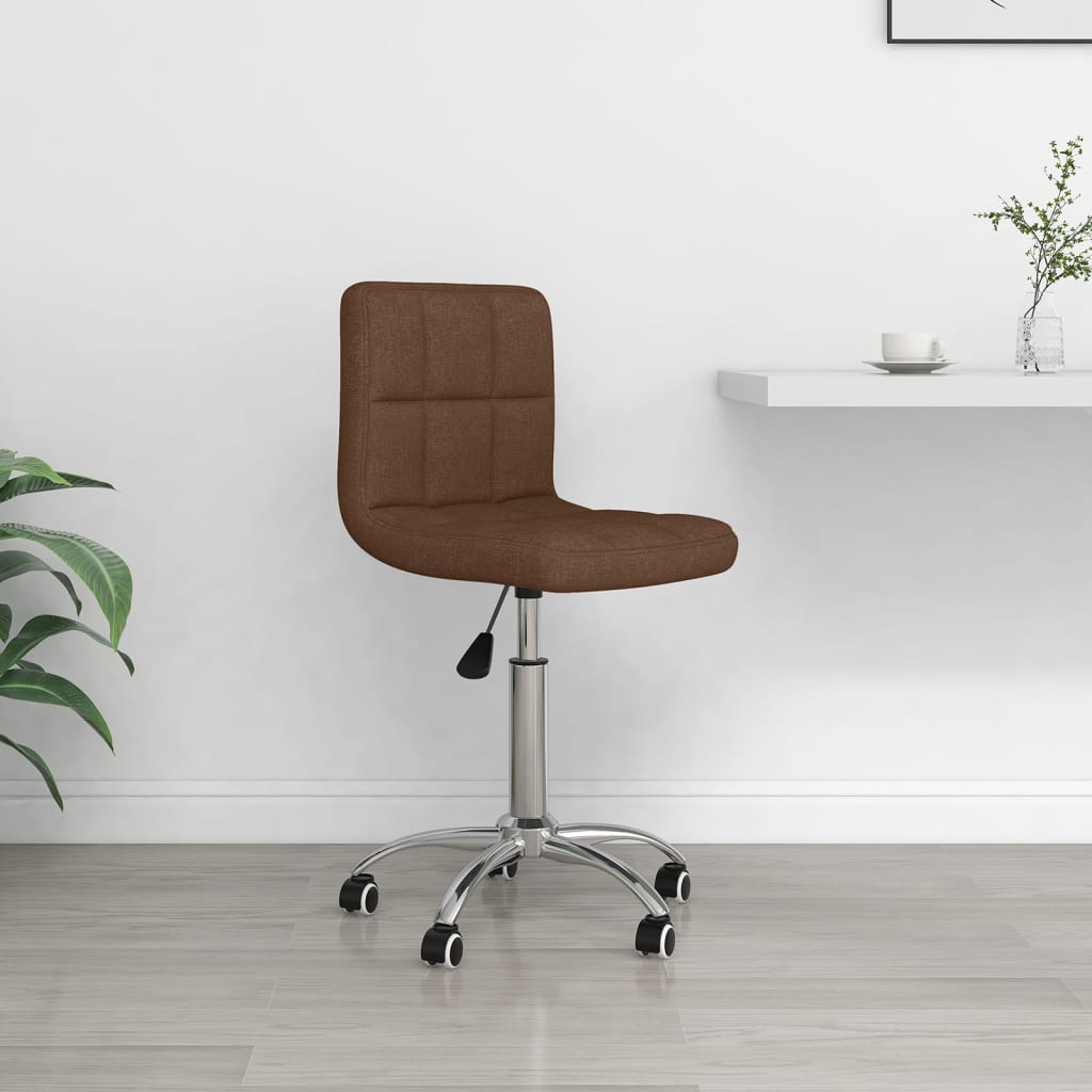 Silla De Oficina Giratoria Tela Gris Taupe
