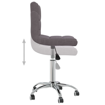 Silla De Oficina Giratoria Tela Gris Taupe