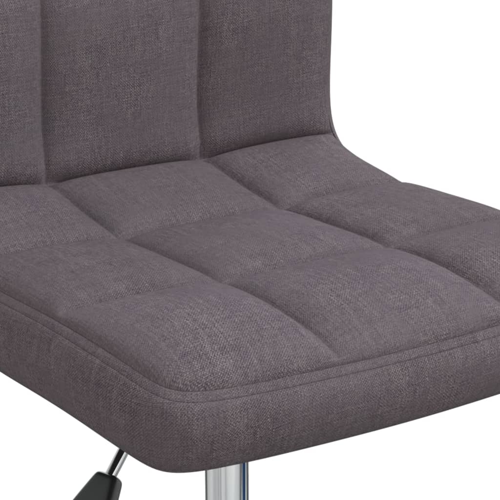 Silla De Oficina Giratoria Tela Gris Taupe
