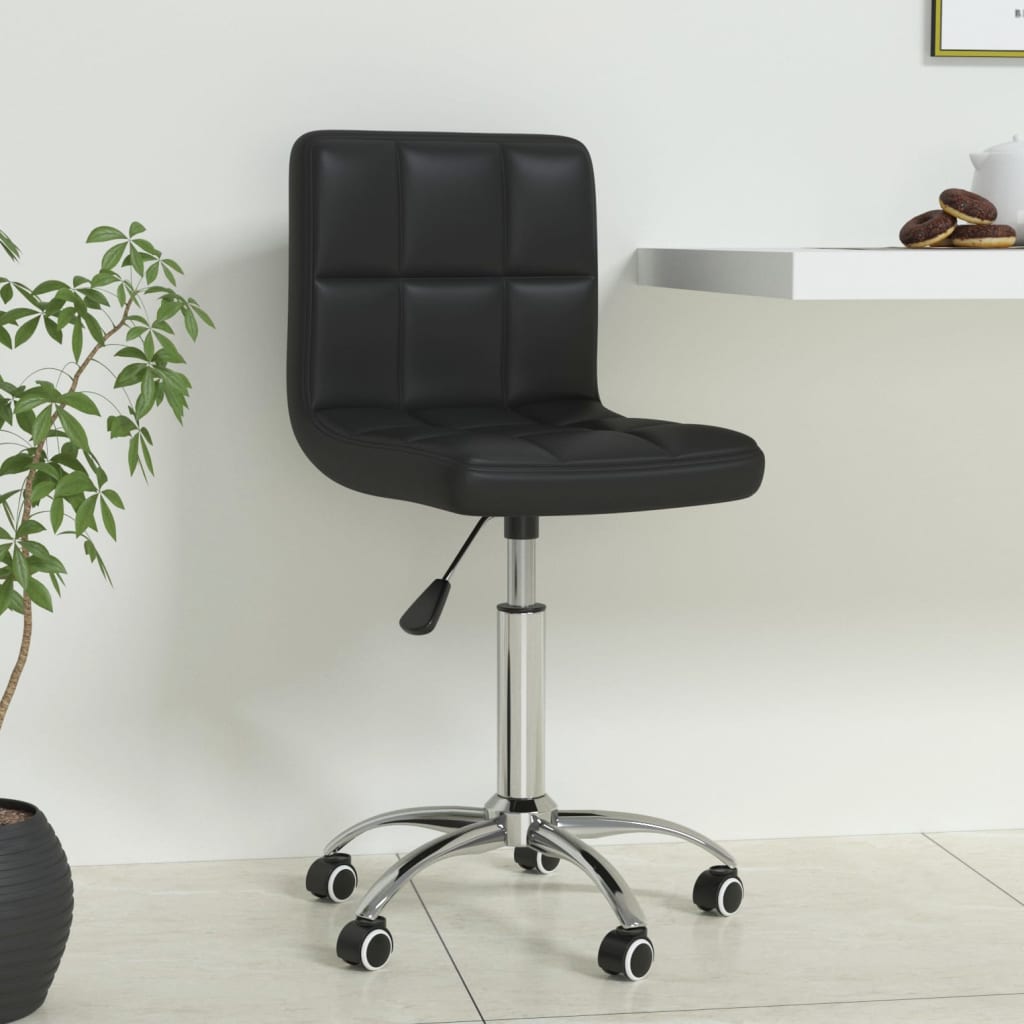 Silla De Oficina Giratoria De Cuero Sintético