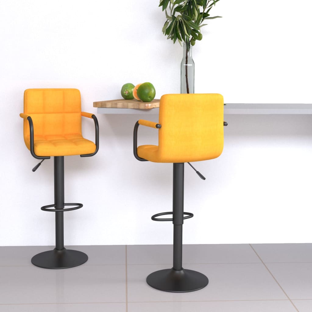 Taburetes De Cocina 2 Unidades Tela