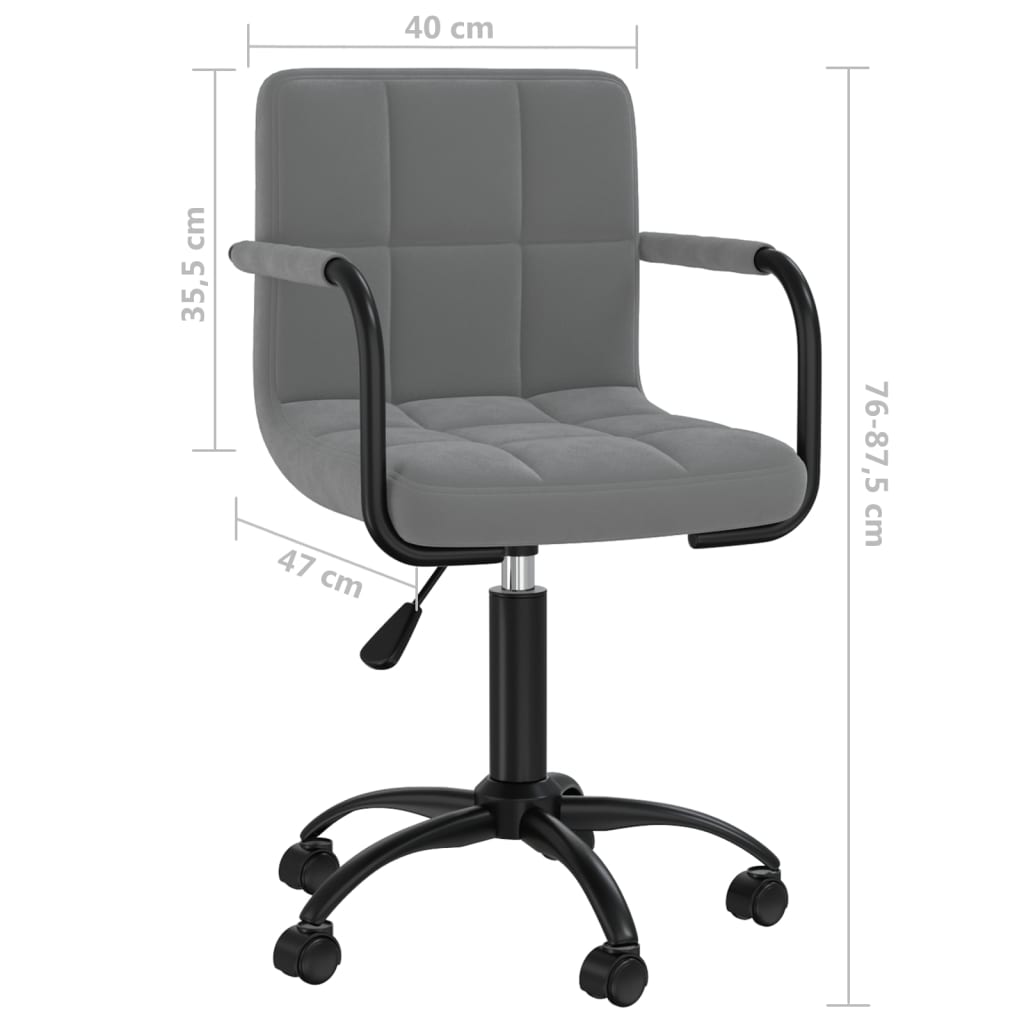 Silla De Oficina Giratoria De Terciopelo