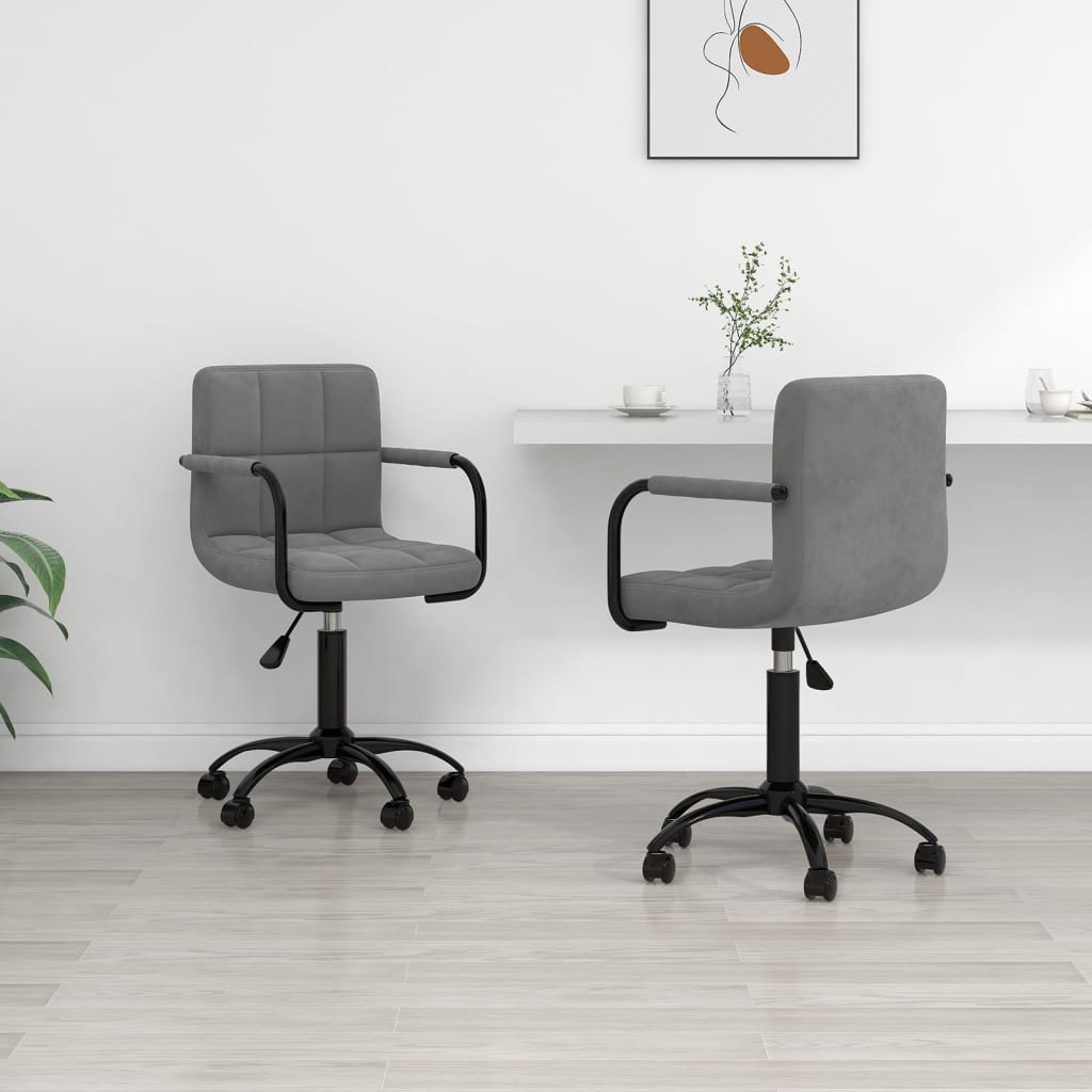 Sillas De Comedor Giratorias 2 Uds De Terciopelo