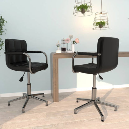 Sillas De Comedor Giratorias 6 Unidades Cuero Sintético