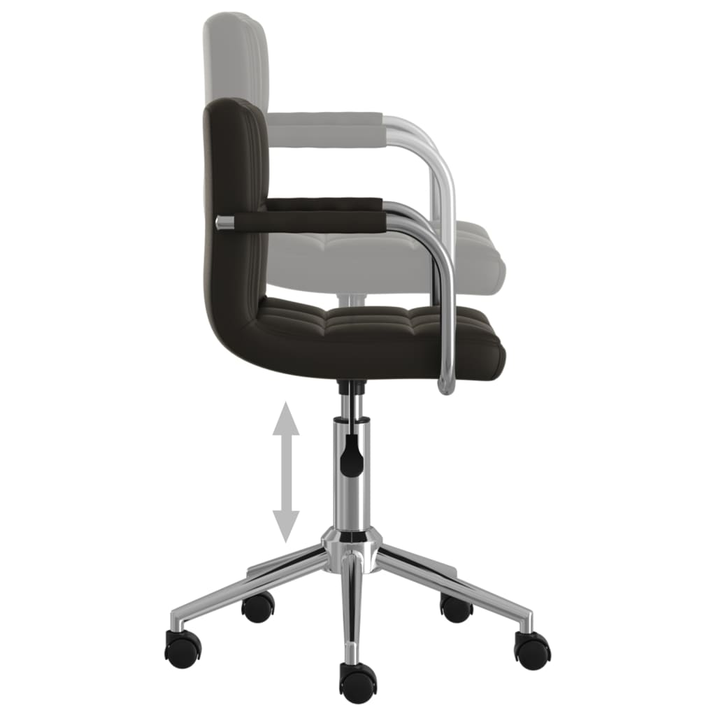 Silla De Oficina Giratoria De Cuero Sintético