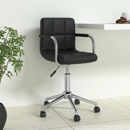 Silla De Oficina Giratoria De Cuero Sintético