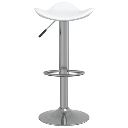 Taburete De Cocina 2 Uds Acero Cromado Cuero Artificial