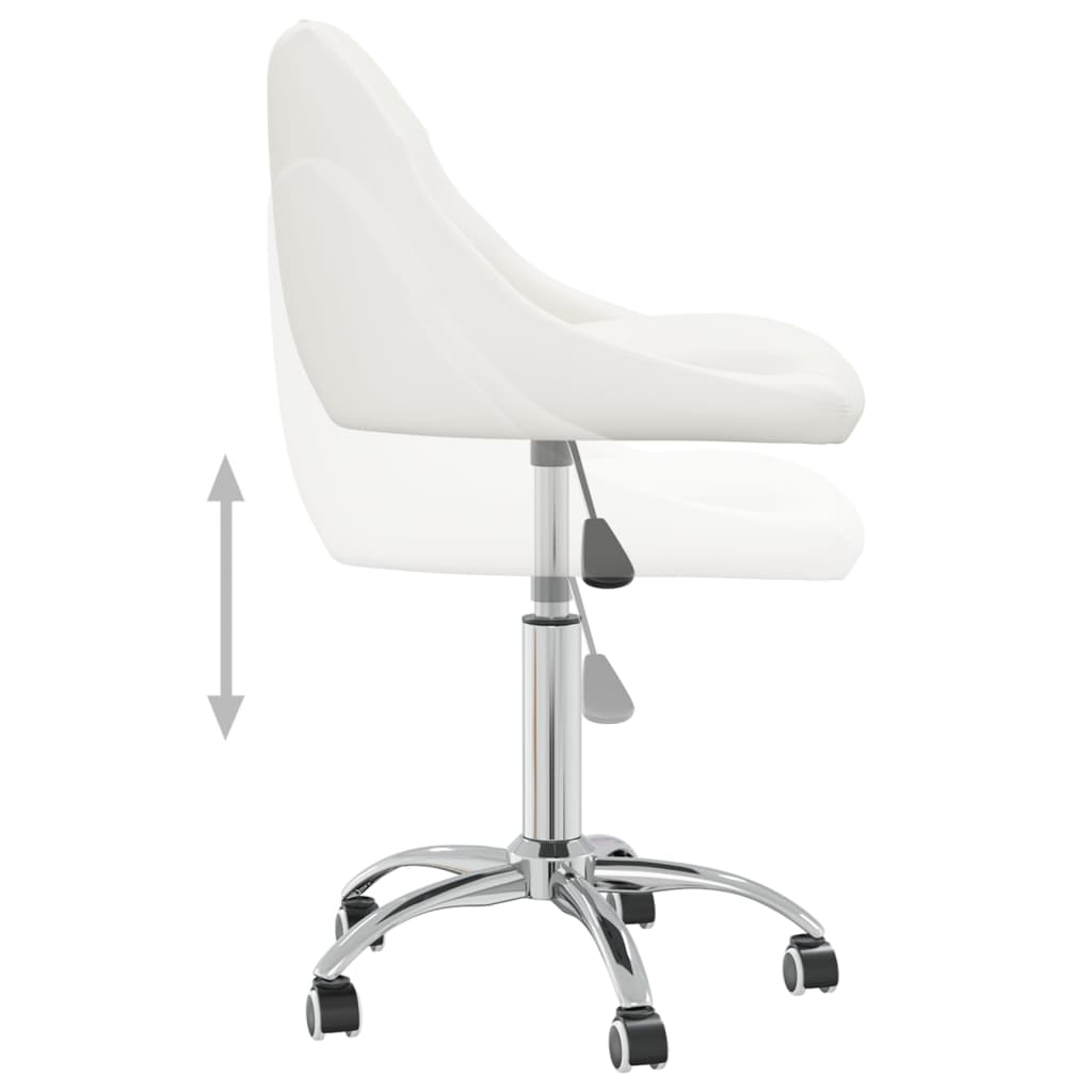 Silla De Oficina Giratoria De Cuero Sintético