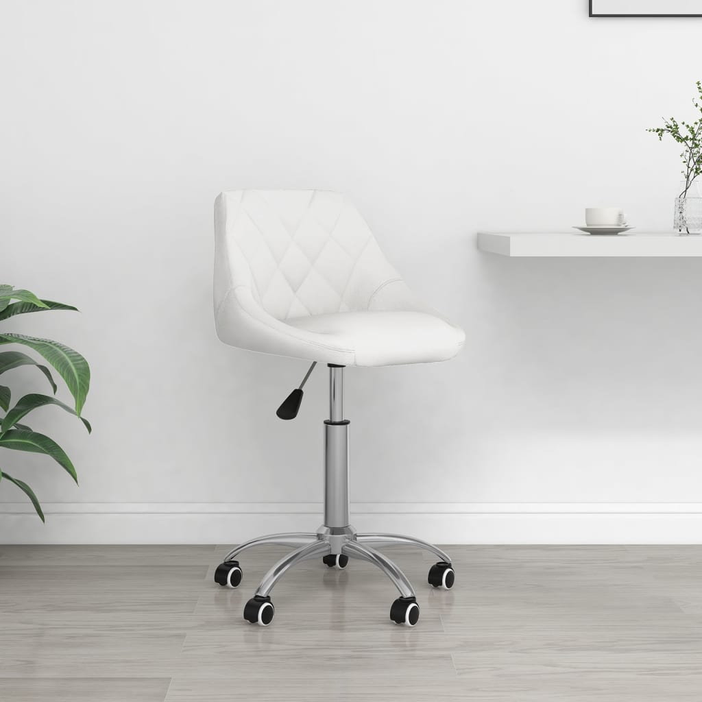 Silla De Oficina Giratoria De Cuero Sintético