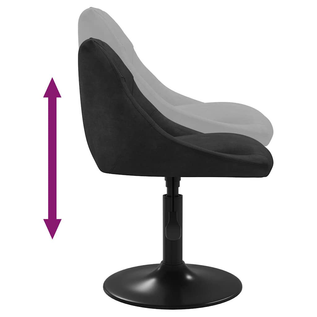 Sillas De Comedor Giratorias 2 Uds Terciopelo