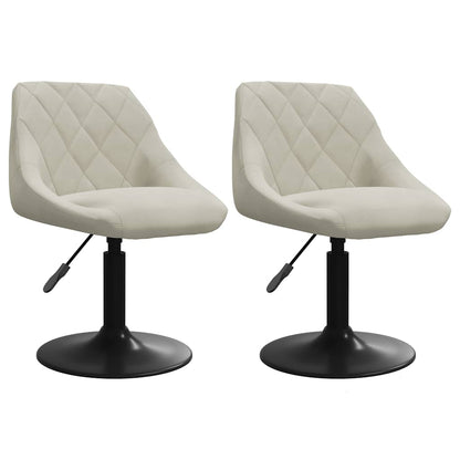 Sillas De Comedor Giratorias 2 Uds Terciopelo