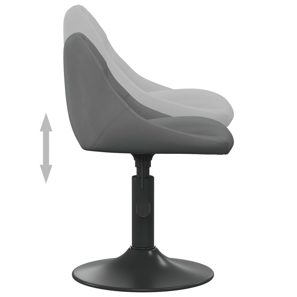 Sillas De Comedor Giratorias 2 Unidades Terciopelo