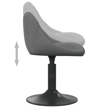Sillas De Comedor Giratorias 2 Unidades Terciopelo
