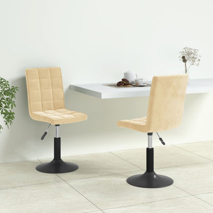 Sillas De Comedor Giratorias 2 Uds Terciopelo