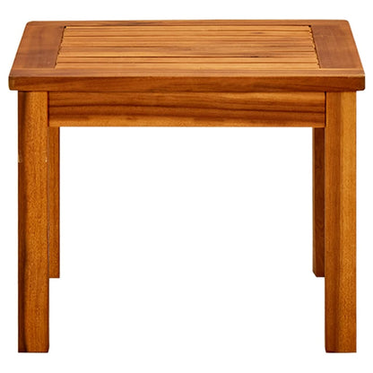 Mesa De Centro De Jardín Madera Maciza De Acacia